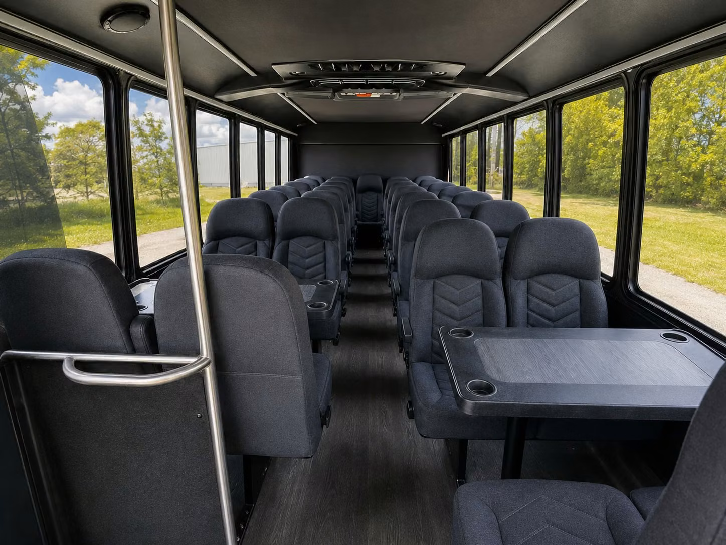 15 passenger minibus inside