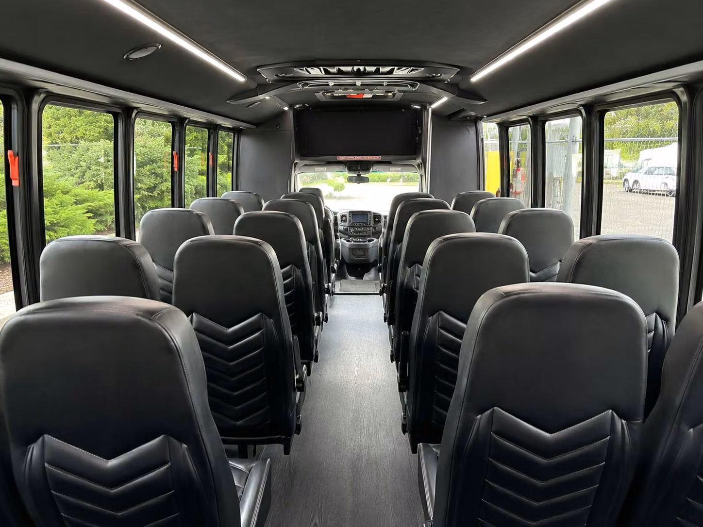15 passenger minibus interior