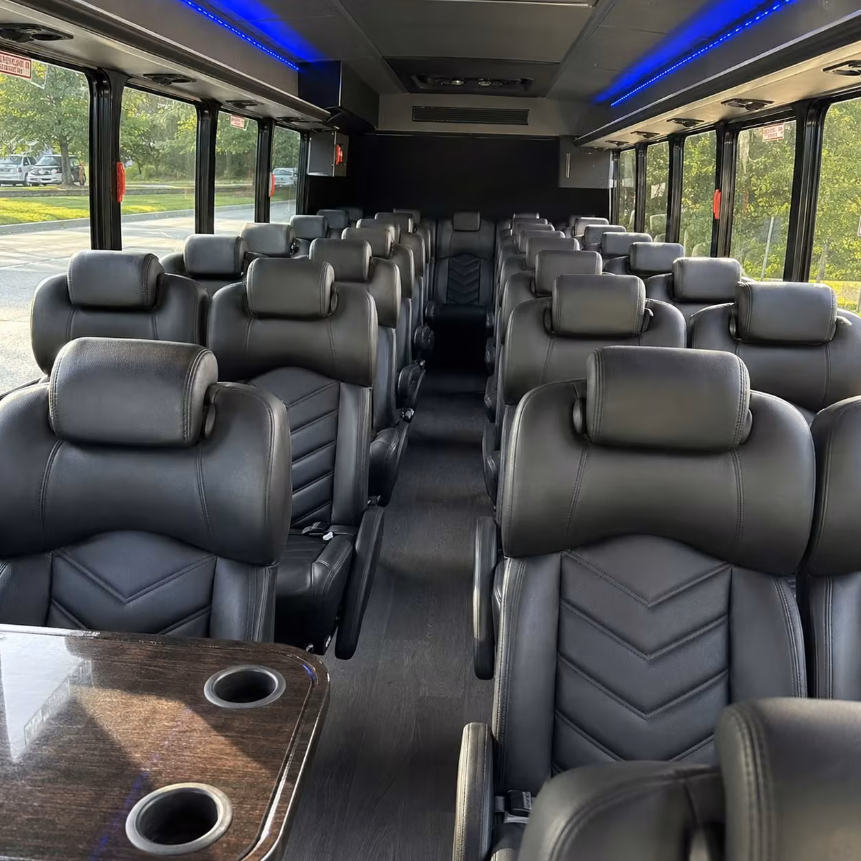 28 passenger minibus inside