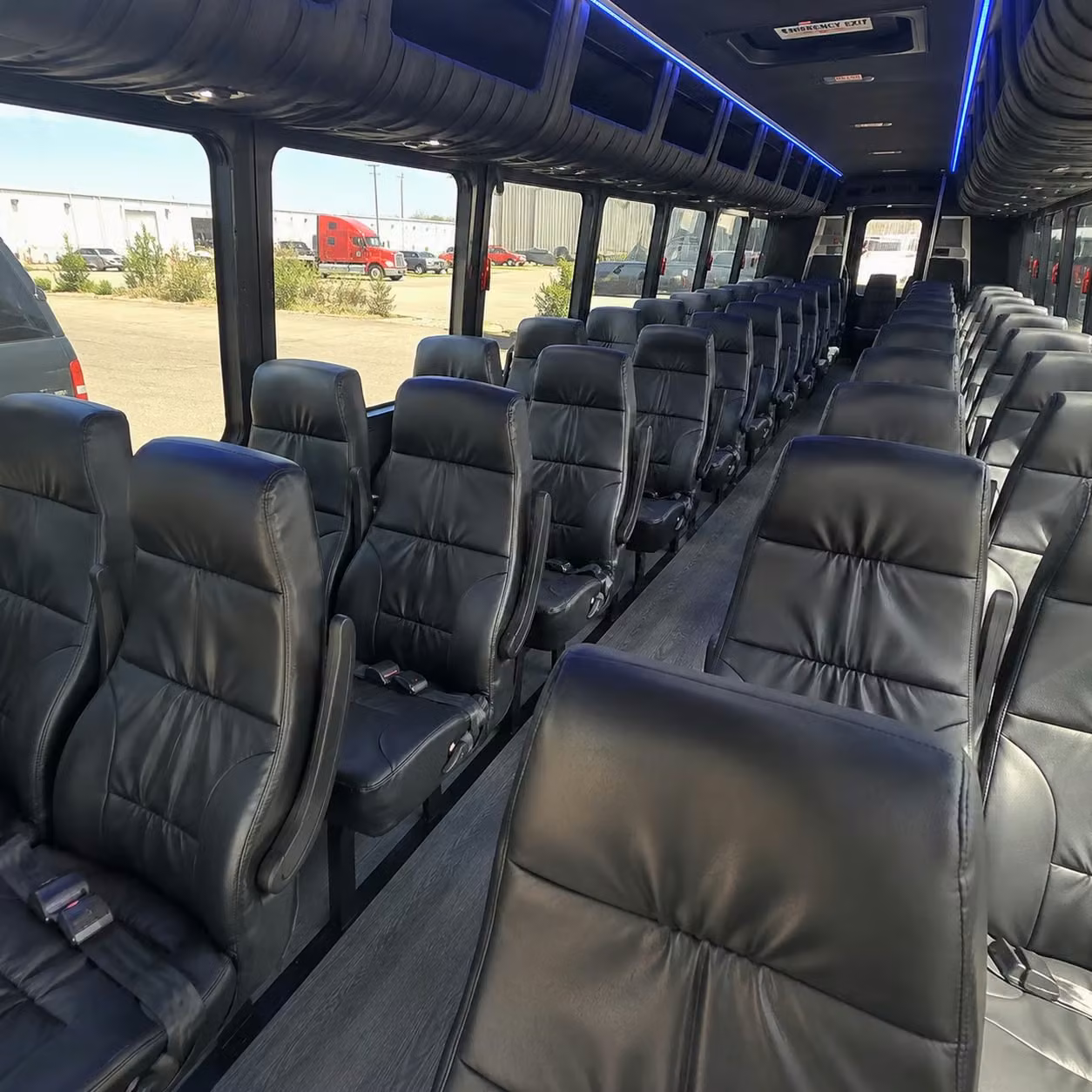 28 passenger minibus interior