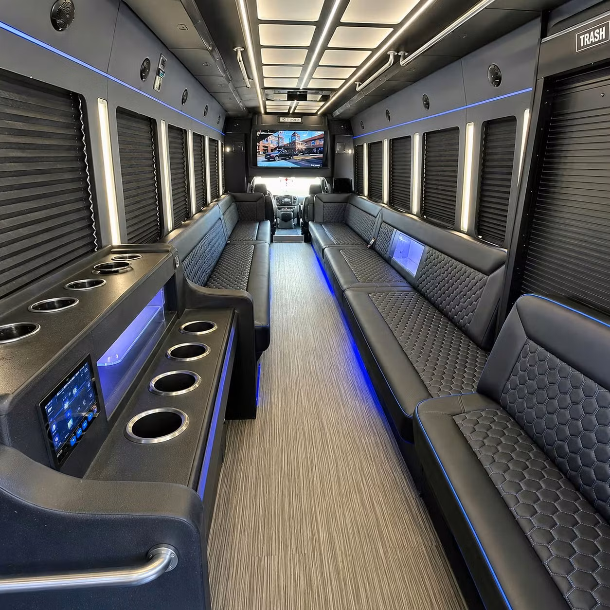 party bus interior
