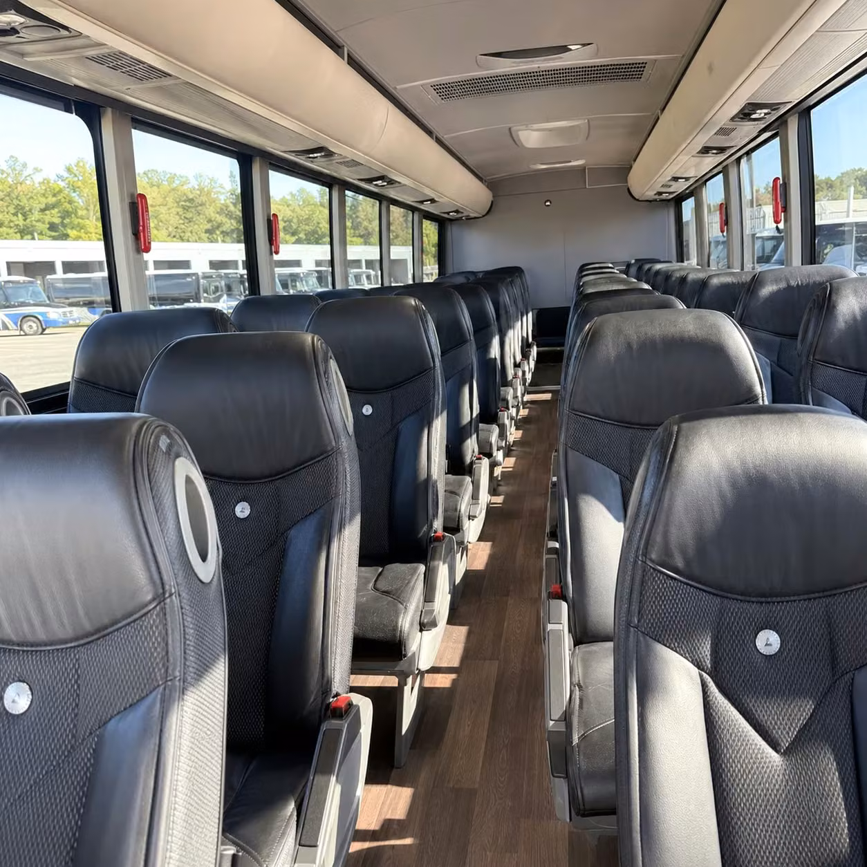 savannah charter bus rental inside